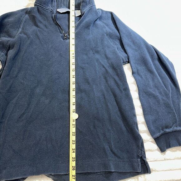 Eddie Bauer Mens Black Sweater Shirt Quarter Zip Size Small - Picture 4 of 8